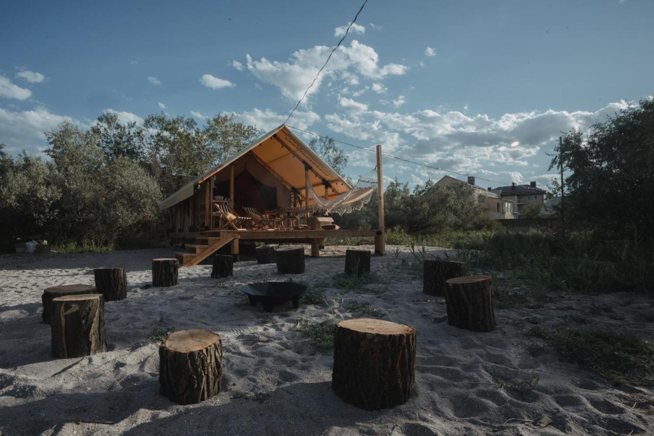 Glamping Mandra Hotel Zatoka Esterno foto