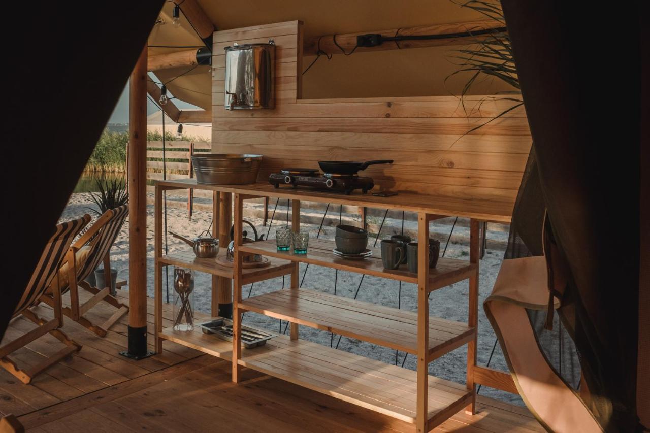 Glamping Mandra Hotel Zatoka Esterno foto